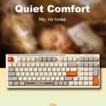 ⁦لوحة مفاتيح ألعاب كوجار G-880، أغطية مفاتيح، تصميم TKL - أزرق وأبيض⁩ - الصورة ⁦4⁩