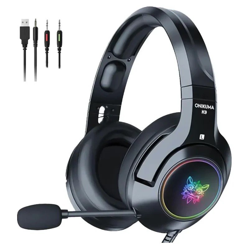 سماعة اونيكوما K9 للألعاب RGB سماعة اونيكوما K9 للألعاب بإضاءة RGB وميكروفون