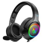 ⁦سماعة رأس سلكية اونيكوما K9 للألعاب بإضاءة RGB وميكروفون عازل للضوضاء - أسود⁩ - الصورة ⁦3⁩