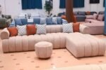 ركنة مودرن حرف ال بوف زان 2 كنبة مقاس 3×2 متر