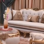 صالون دمياطي خشب زان طبيعي مكون من 2 كنبة و2 كرسي فوتيه و2 كرسي شوفيز