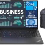 لينوفو لاب توب ثينك باد E16 الجيل الأول (انتل i7-1355U 10-كور، شاشة 16 بوصة 60 هرتز UXGA (1920x1200)، ايريس Xe، ذاكرة RAM 40GB، 1TB M.2 2242 PCIe SSD، ويندوز 11 برو) مع شنطة ظهر