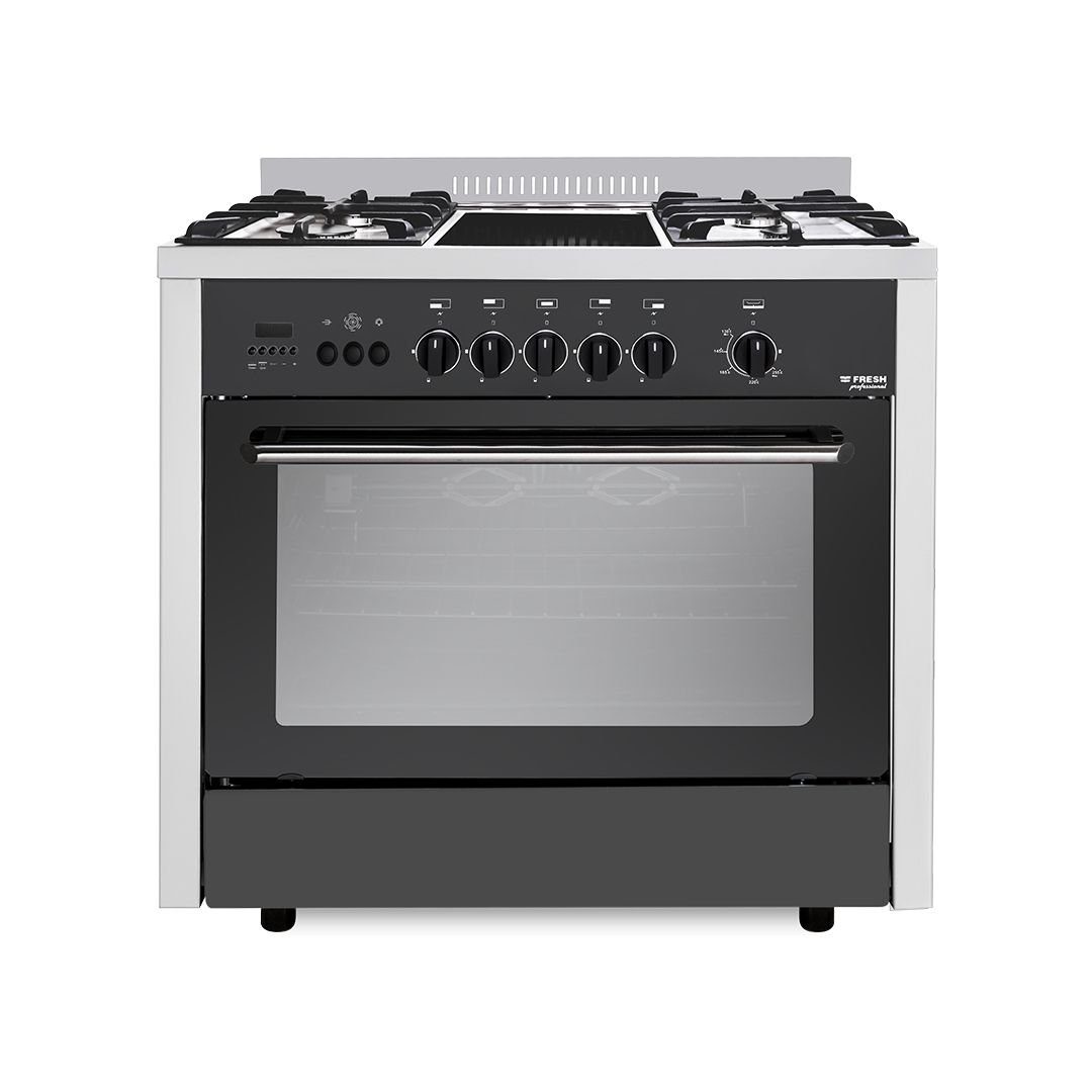 professional-grillo-90-bk---500005340 بوتاجاز فريش بروفيشنال جريللو 90 × 60 - 5 شعلة أستانلس × أسود - الصورة 1