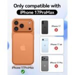 ⁦جراب موبايل ايفون iPhone 17 Pro Max كريستال ، غطاء خلفي مضاد للخدوش، وشفاف مقاوم للخدوش⁩ - الصورة ⁦3⁩