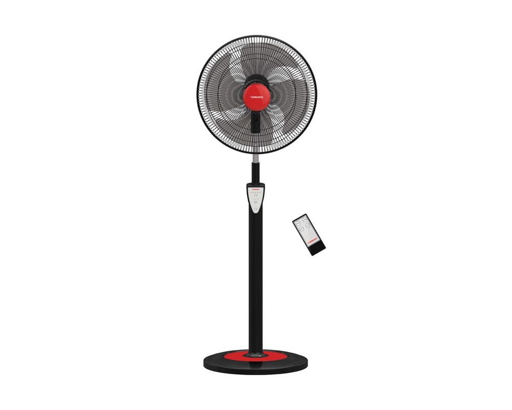 efs-95sr مروحة استاند تورنيدو 18 بوصة 4 ريشة ريموت أسود EFS-95SR - الصورة 1