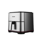 ⁦قلاية شارب هوائية بدون زيت 1650 وات 7 لتر شاشة لمس إلكترونية زجاجية استانلس KF-AF70RT-ES2⁩ - الصورة ⁦2⁩
