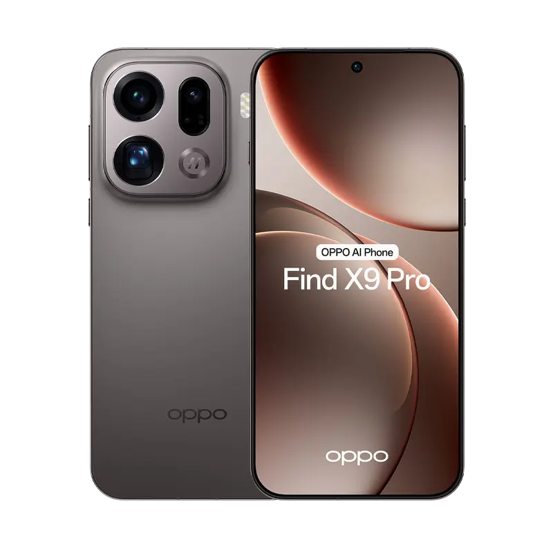 Oppo-Find-X9-Pro-5G16GB512GBEnnapcom أوبو فايند FIND X9 برو 5G، ثنائي الشريحة،رامات 16 جيجابايت، 512 جيجابايت - تيتانيوم - الصورة 1