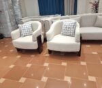 ⁦أنترية مودرن خشب زان طبيعي - 4 قطعة اللون الابيض⁩ - الصورة ⁦4⁩