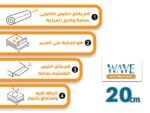⁦مرتبة فوربد رولينج تويست (اسفنج) 120سم*200سم*ارتفاع 25 سم  Forbed Twist Rolling⁩ - الصورة ⁦4⁩