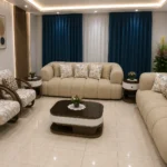 أنترية دمياطي مودرن فاخر – 2 كنبة + 2 كرسي فوتيه | صناعة دمياط الأصلية