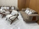 ⁦أنترية مودرن دمياطي خشب زان طبيعي - 4 قطعة⁩ - الصورة ⁦2⁩
