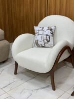 ⁦أنترية مودرن دمياطي خشب زان طبيعي – 4 قطعة⁩ - الصورة ⁦4⁩