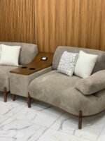 أنترية مودرن دمياطي خشب زان طبيعي – 4 قطعة