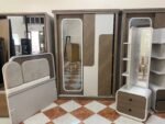 غرفة نوم أطفال وشباب دمياطي مودرن | دولاب 1.5 متر | خشب زان طبيعي | جاليري العراقي للأثاث