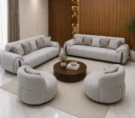 أنترية مودرن دمياطي خشب زان طبيعي – 4 قطعة