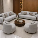 أنترية مودرن دمياطي خشب زان طبيعي – 4 قطعة