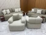 ⁦أنترية مودرن دمياطي خشب زان طبيعي – 4 قطعة⁩ - الصورة ⁦2⁩