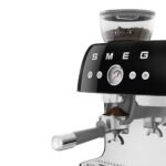 ⁦سميج ماكينة قهوة إسبرسو يدوية مع مطحنة 1650 وات – ضغط 20 بار – Thermoblock مزدوج – مقياس ضغط – تحكم استخلاص احترافي – عصا بخار بمستويين – فلتر 58 مم – أسود | EGF03BLEU⁩ - الصورة ⁦3⁩