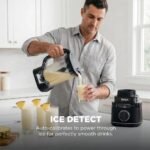⁦محضر طعام نينجا Stealth IQ – خلاط وقاطع طعام احترافي مع تقنية BlendSense – قدره 800 واط – إبريق 2.1 لتر – 3 أكواب فردية – أسود – QX401⁩ - الصورة ⁦3⁩