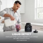 ⁦محضر طعام نينجا Stealth IQ – خلاط وقاطع طعام احترافي مع تقنية BlendSense – قدره 800 واط – إبريق 2.1 لتر – 3 أكواب فردية – أسود – QX401⁩ - الصورة ⁦7⁩