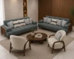 أنترية مودرن دمياطي خشب زان طبيعي – 4 قطعة
