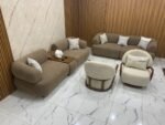 أنترية مودرن دمياطي خشب زان طبيعي – 4 قطعة