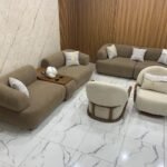 أنترية مودرن دمياطي خشب زان طبيعي – 4 قطعة