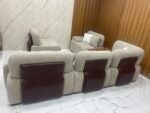 ⁦أنترية مودرن دمياطي خشب زان طبيعي – 6 قطعة⁩ - الصورة ⁦3⁩