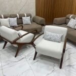 أنترية مودرن دمياطي خشب زان طبيعي - 4 قطعة