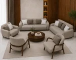 أنترية مودرن دمياطي خشب زان طبيعي - 4 قطعة