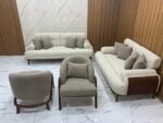 أنترية مودرن دمياطي خشب زان طبيعي – 4 قطعة