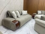 ⁦أنترية مودرن دمياطي خشب زان طبيعي – 4 قطعة⁩ - الصورة ⁦5⁩