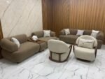 ⁦أنترية مودرن دمياطي خشب زان طبيعي – 4 قطعة⁩ - الصورة ⁦4⁩