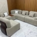 أنترية مودرن دمياطي خشب زان طبيعي – 6 قطعة